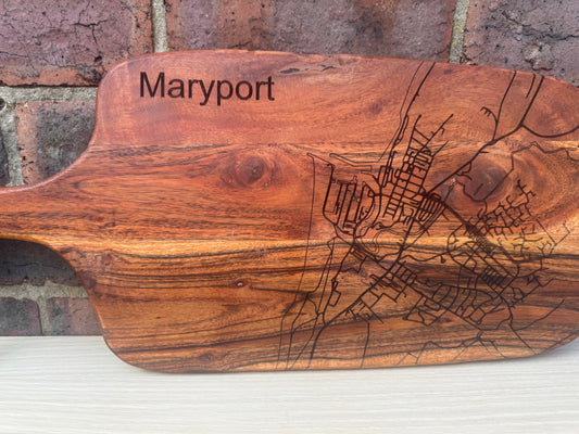 Maryport Map Chopping Board