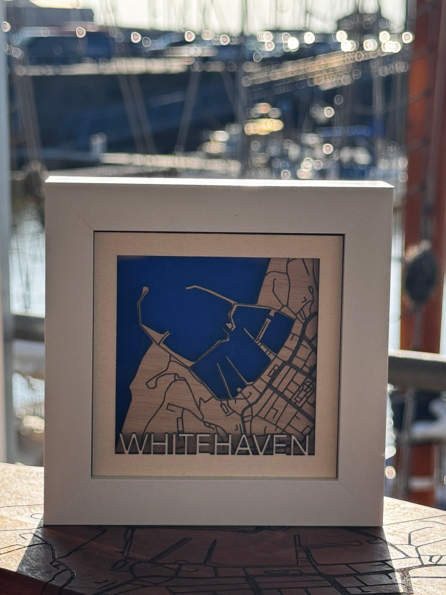 Whitehaven Laser-Engraved Map (4x4)